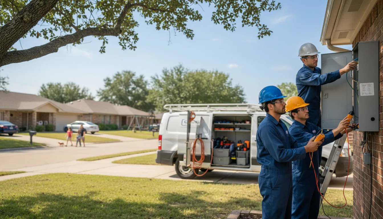 Certified electrician providing emergency electrical services in Pursglove, WV